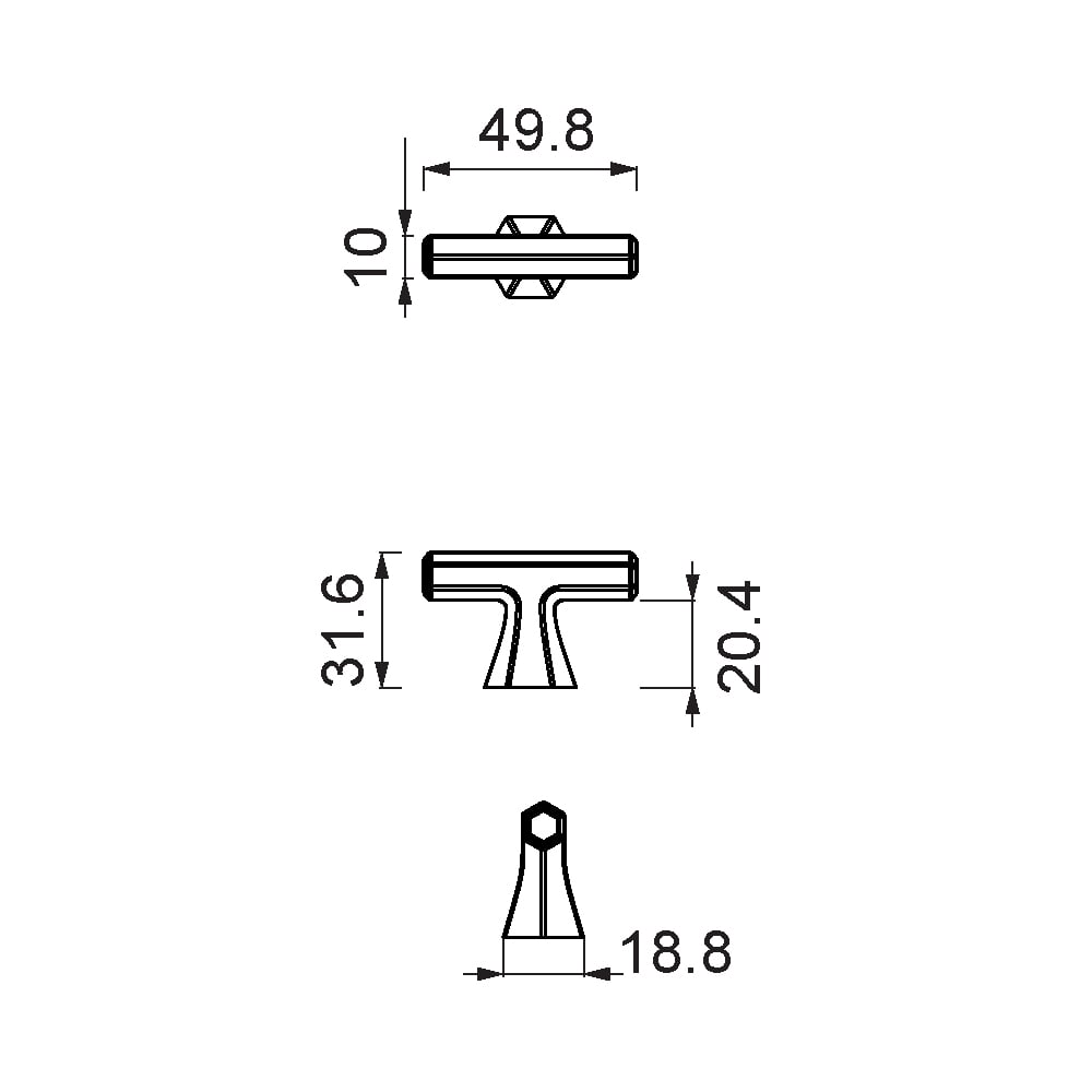 ÇEBİ A1108001 MP08 MODERN KULP ZMK.101.02.0109678Mobilya KulplarıÇEBİ