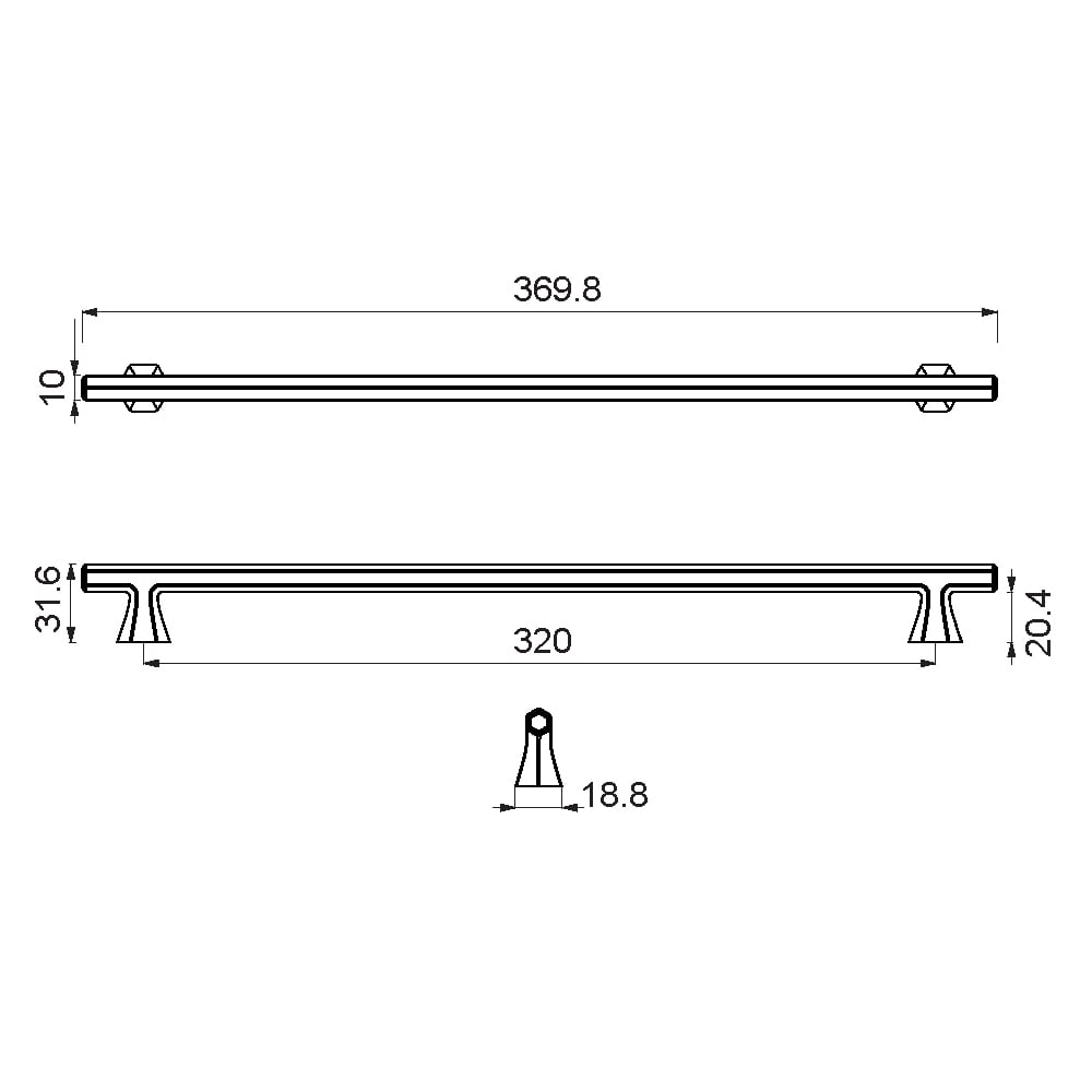 ÇEBİ A1108320 PC24 MODERN KULP ZMK.101.02.0109679Mobilya KulplarıÇEBİ