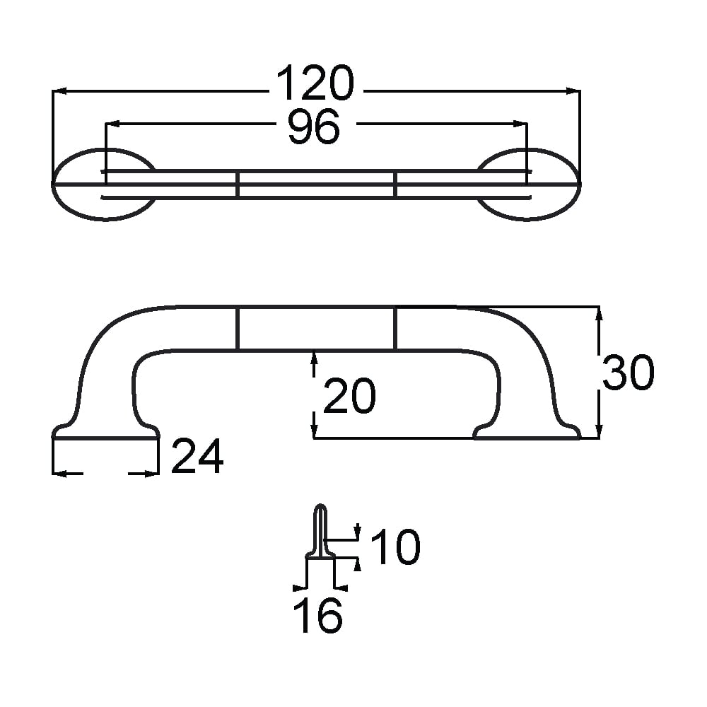 ÇEBİ A1109096 PC35 MODERN KULP ZMK.1.01.0119404Mobilya KulplarıÇEBİ