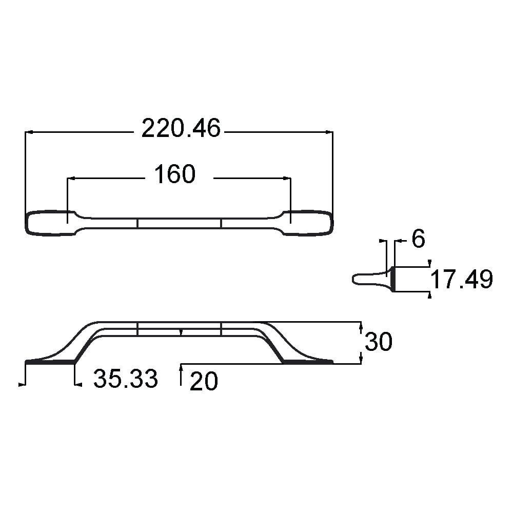 ÇEBİ A1111160 PC35 MODERN KULP ZMK.101.02.0117442Mobilya KulplarıÇEBİ
