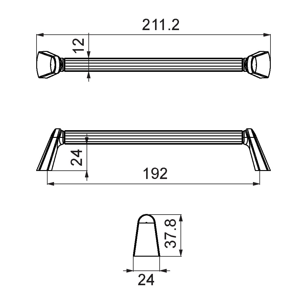 ÇEBİ A1118192 PC27 PROFİL KLASİK KULP ZMK.101.03.0117790Mobilya KulplarıÇEBİ