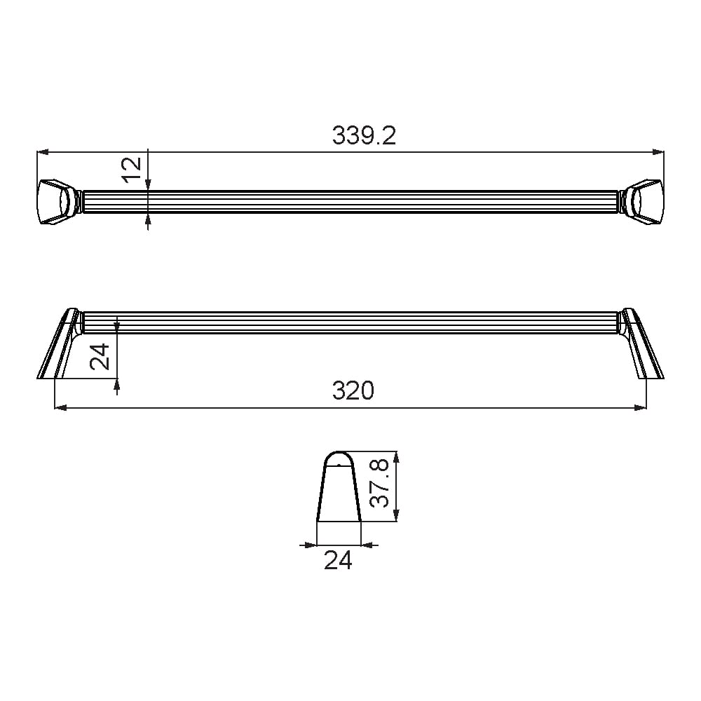 ÇEBİ A1118320 MP02 PROFİL KLASİK KULP ZMK.101.03.0109793Mobilya KulplarıÇEBİ