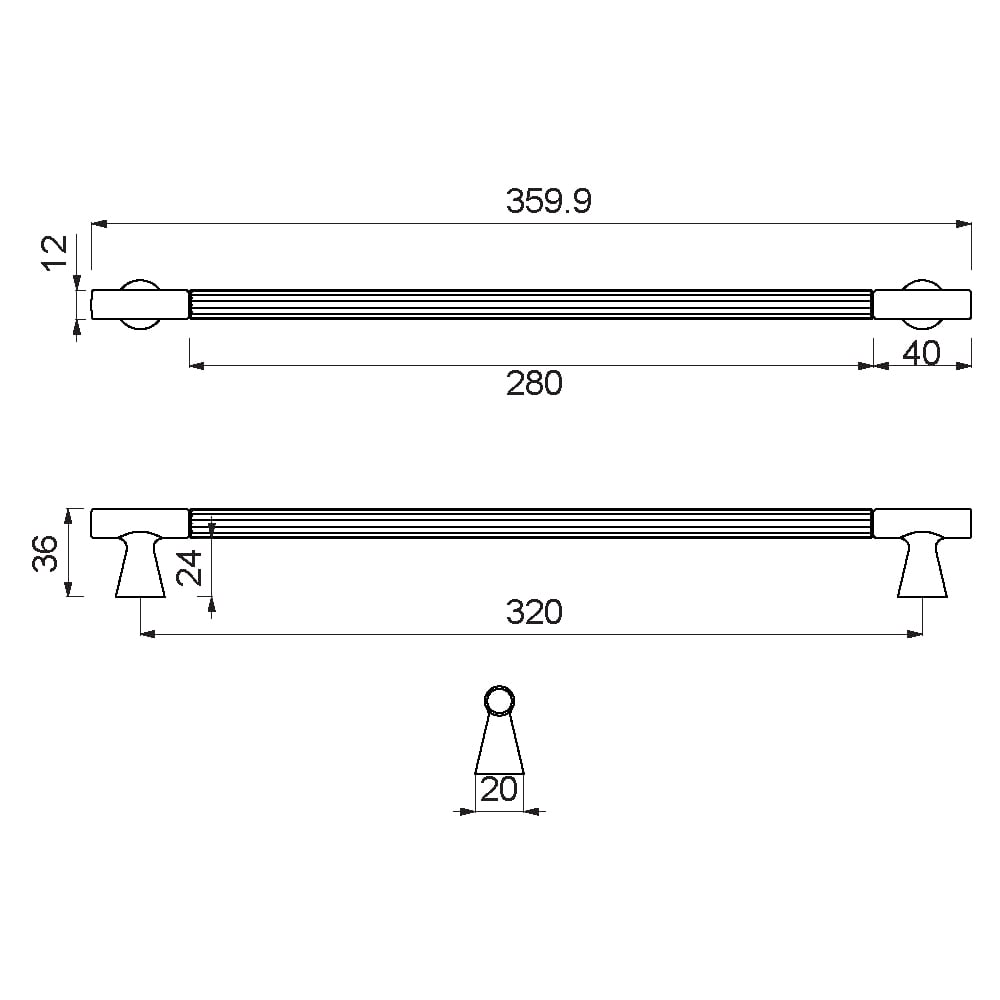 ÇEBİ A1119320 MP02 PROFİL KLASİK KULP ZMK.101.03.0109811Mobilya KulplarıÇEBİ