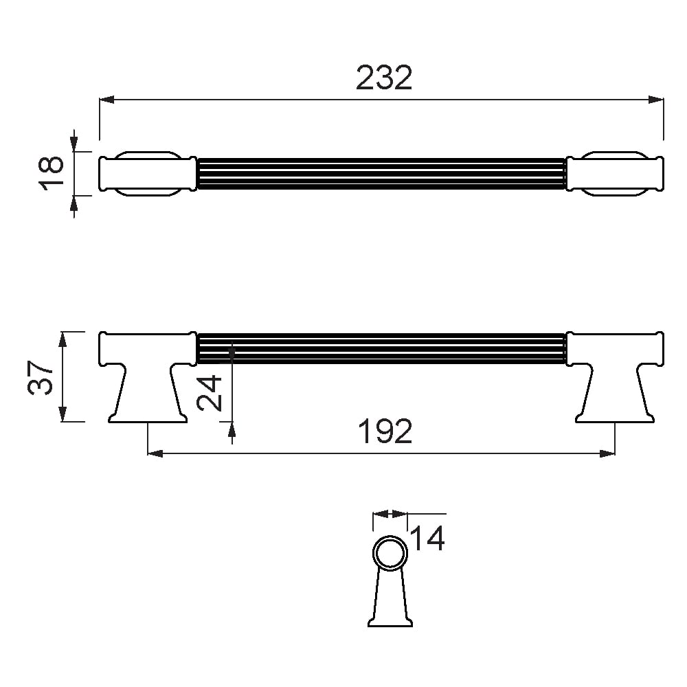 ÇEBİ A1120192 PC27 PROFİL KLASİK KULP ZMK.101.03.0117798Mobilya KulplarıÇEBİ