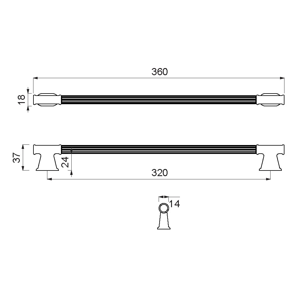 ÇEBİ A1120320 PC24 PROFİL KLASİK KULP ZMK.101.03.0109928Mobilya KulplarıÇEBİ