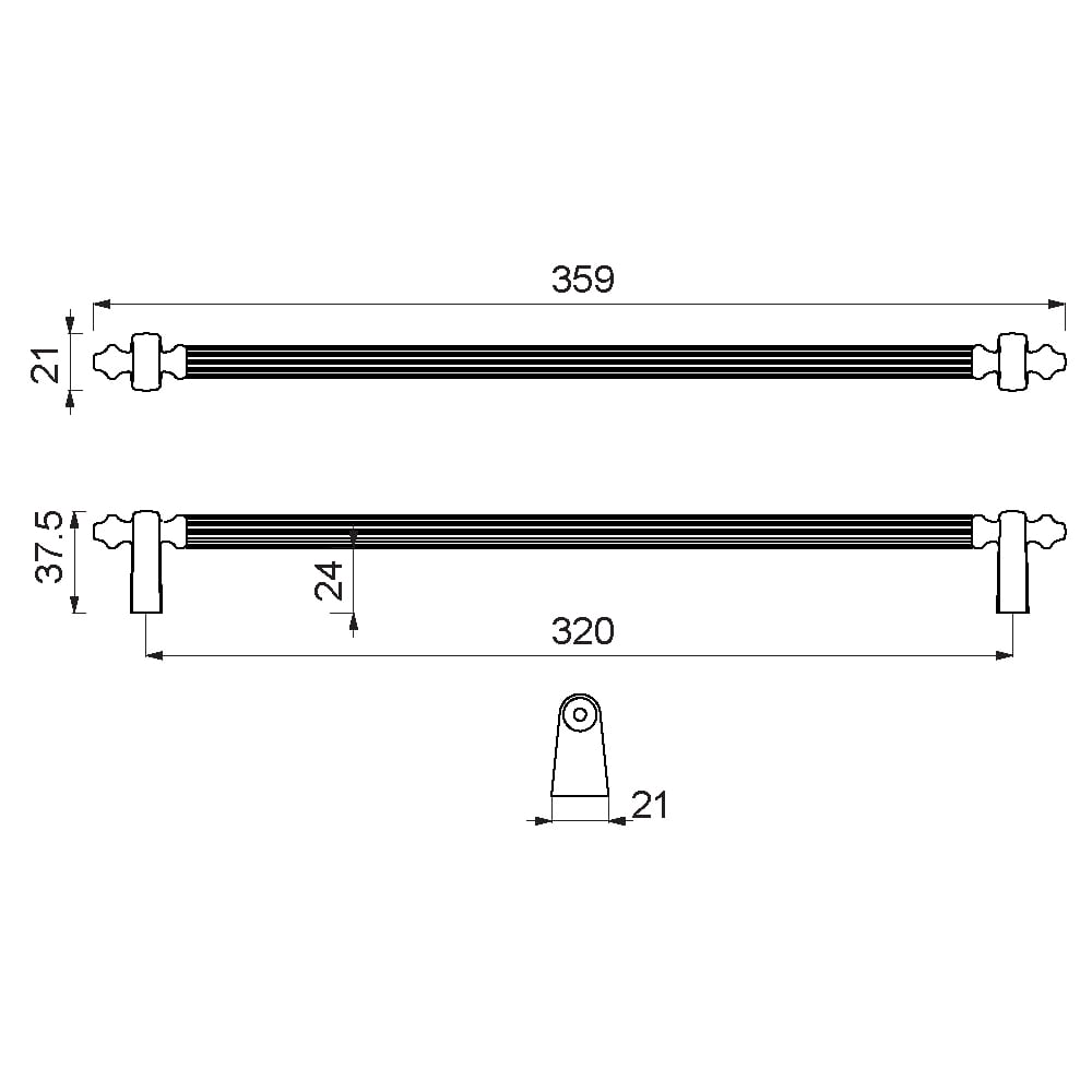 ÇEBİ A1121320 MP02 PROFİL KLASİK KULP ZMK.101.03.0109829Mobilya KulplarıÇEBİ