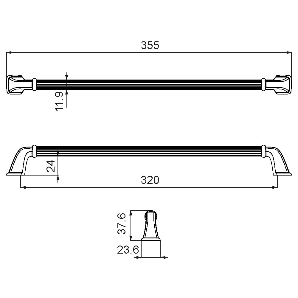 ÇEBİ A1122320 PC24 PROFİL KLASİK KULP ZMK.101.03.0109910Mobilya KulplarıÇEBİ