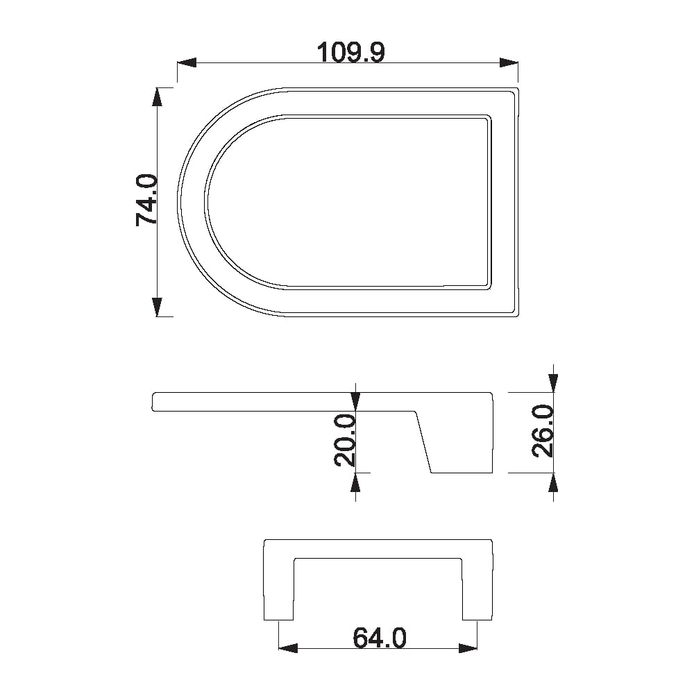 ÇEBİ A1217064 PC35 SİMETRİK TAMAMLAMA KULP101.02.0117605Mobilya KulplarıÇEBİ