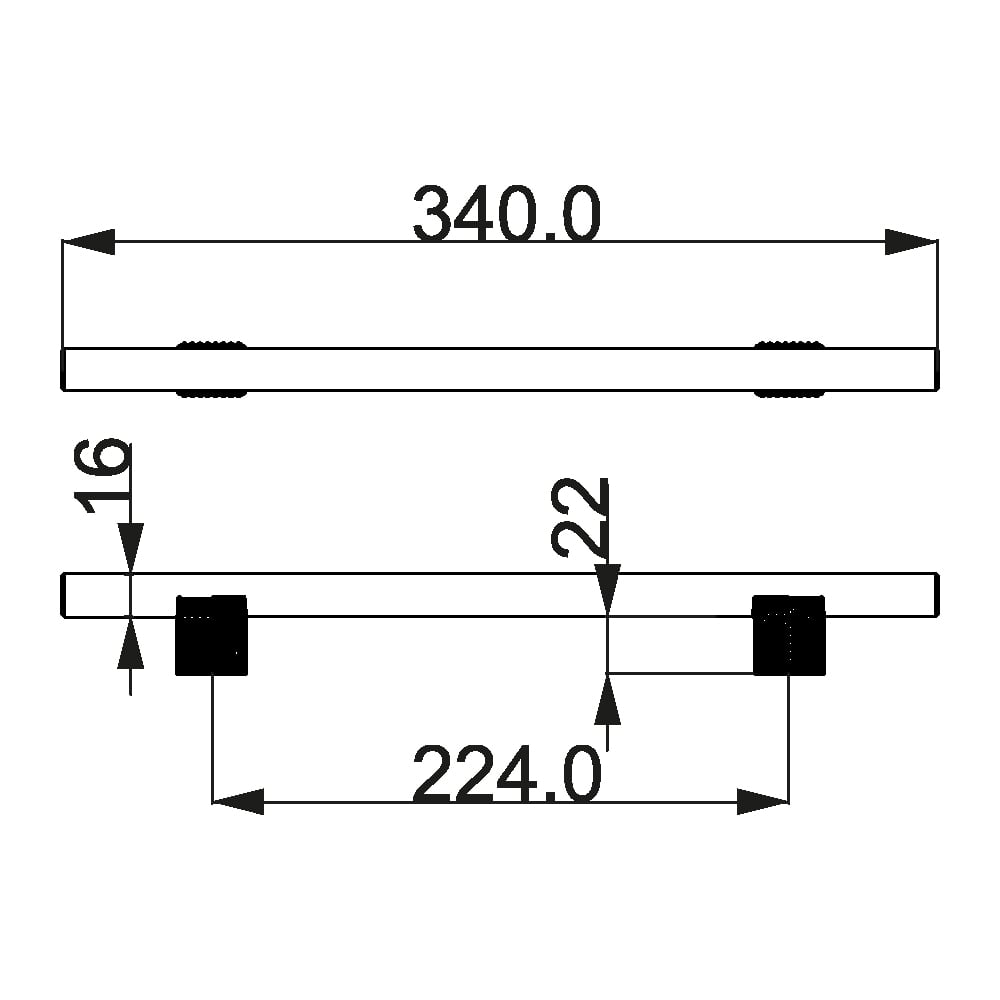 ÇEBİ A1258 30 224 PC35 ÇİZGİLİ MODERN KULP101.02.0115024Mobilya KulplarıÇEBİ