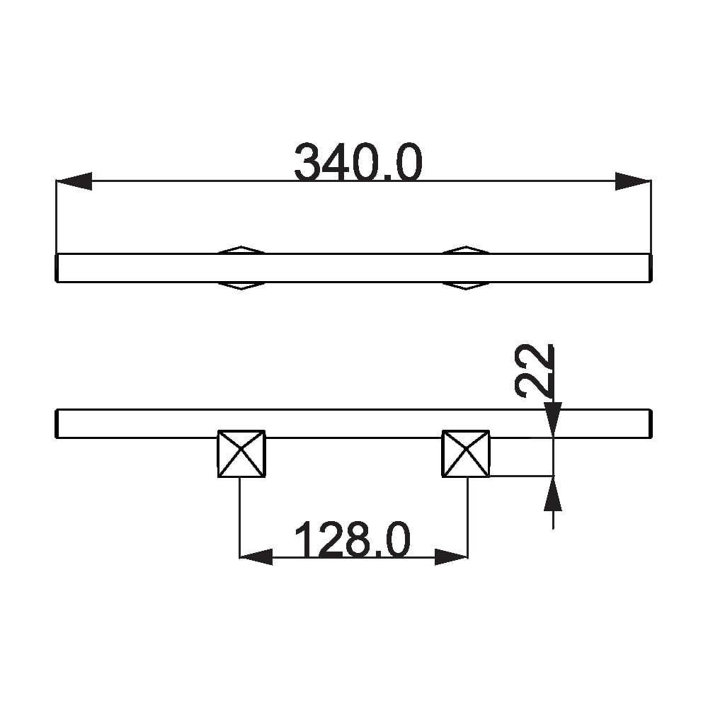 ÇEBİ A1263 30 128 PC24 ÇİZGİLİ MODERN KULP101.02.0115312Mobilya KulplarıÇEBİ