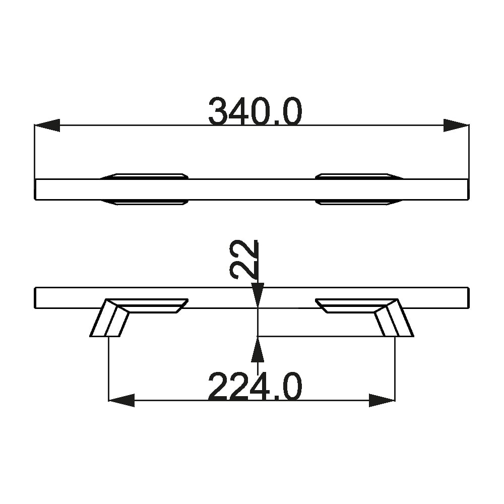 ÇEBİ A1266 10 224 PC35 DÜZ MODERN KULP101.02.0115522Mobilya KulplarıÇEBİ