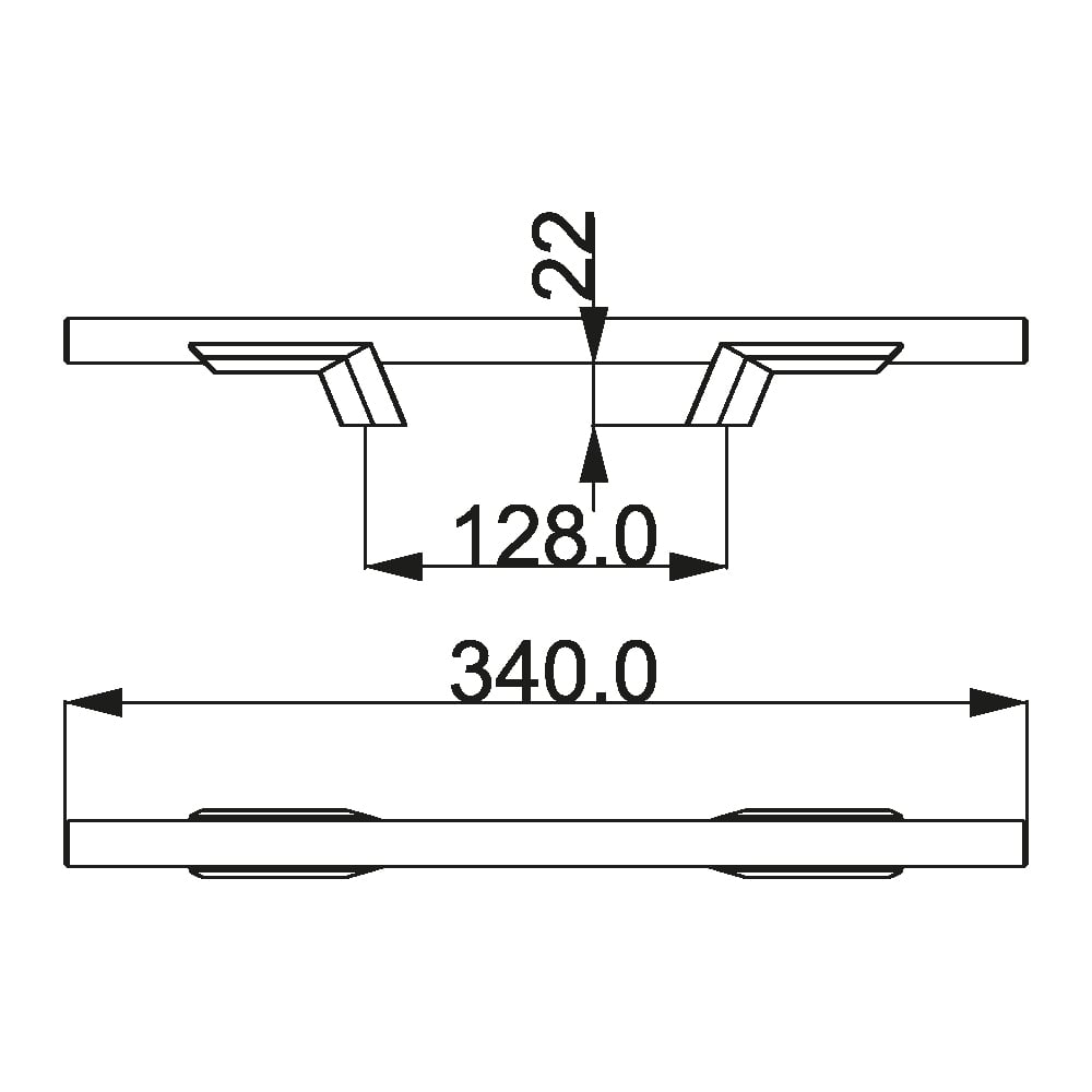 ÇEBİ A1267 30 128 PC24 ÇİZGİLİ MODERN KULP101.02.0115564Mobilya KulplarıÇEBİ