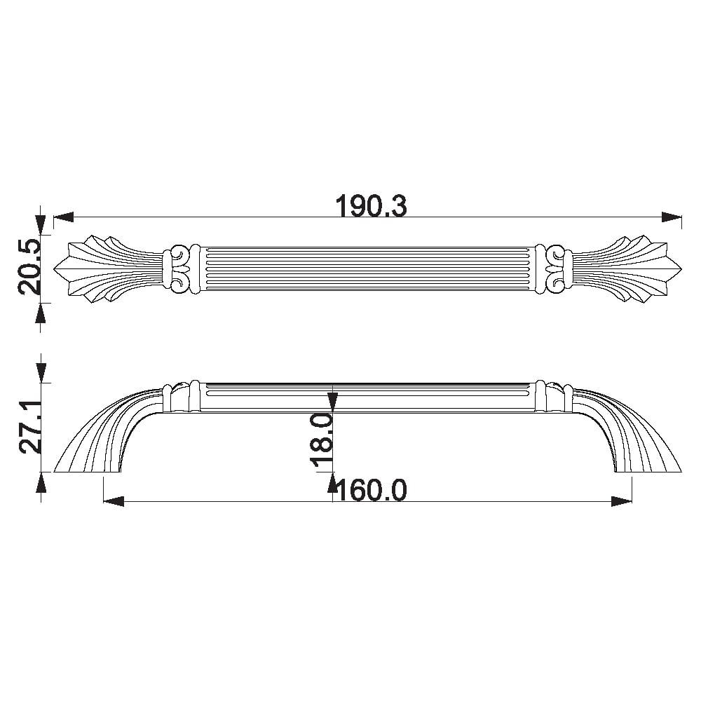 ÇEBİ A332160 MP14 PL21 KLASİK KULP ZMK.101.03.0113915Mobilya KulplarıÇEBİ
