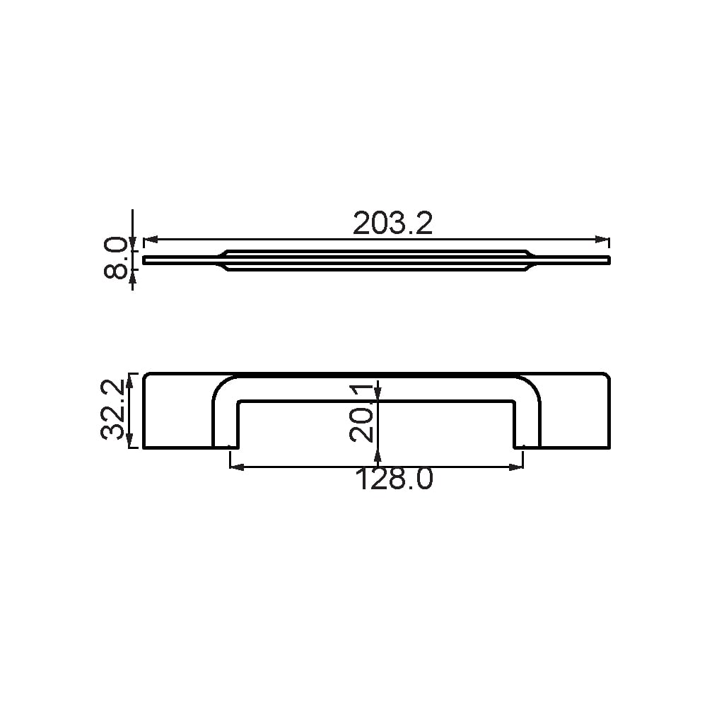 ÇEBİ A345128 PC24 MODERN KULP ZMK.101.02.0102646Mobilya KulplarıÇEBİ