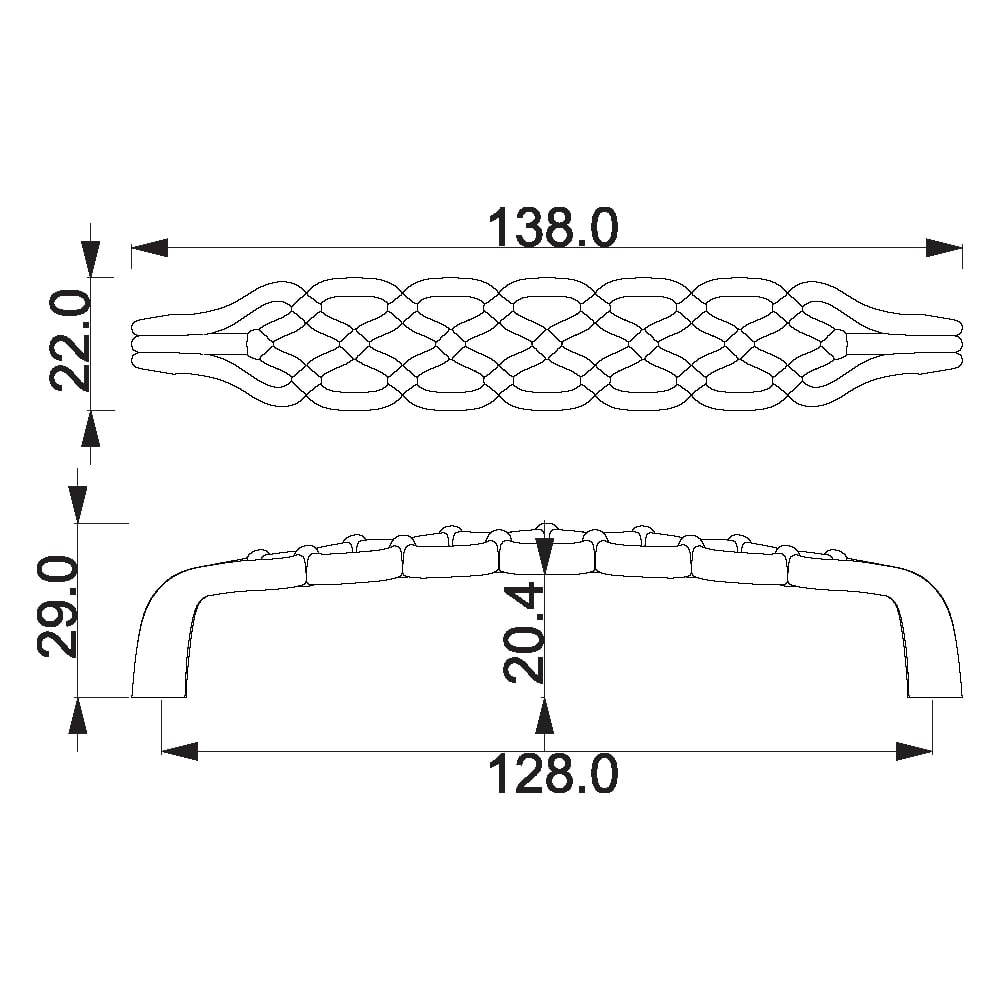 ÇEBİ A357128 MP10 KLASİK KULP ZMK.101.03.0113912Mobilya KulplarıÇEBİ
