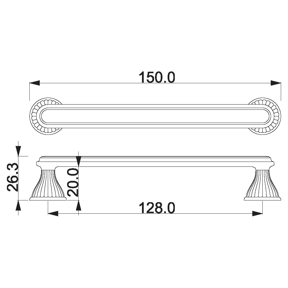 ÇEBİ A361128 MP09 KLASİK KULP ZMK.101.03.0113048Mobilya KulplarıÇEBİ