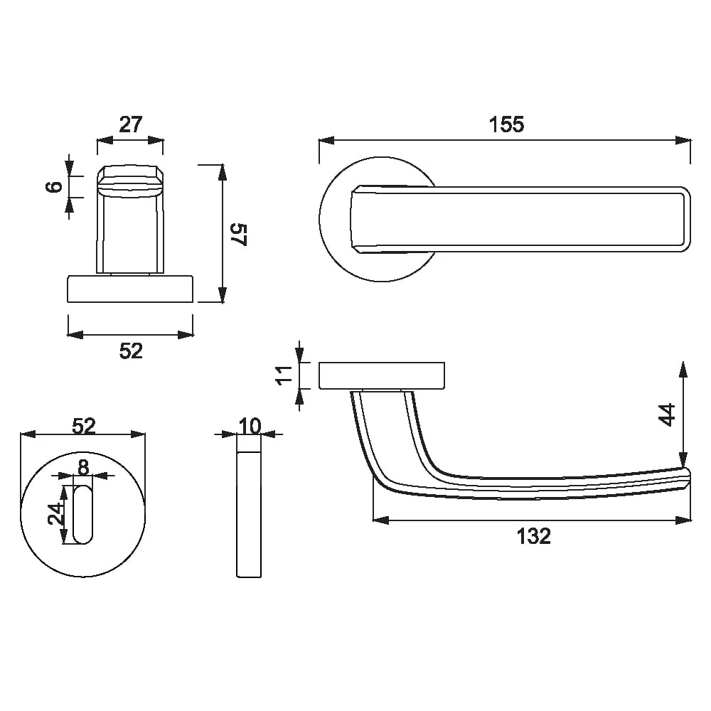 ÇEBİ A5108 MP02 ODA YUV.RZ..THOR KAPI KOLU201.01.0109697Modern Kapı KollarıÇEBİ