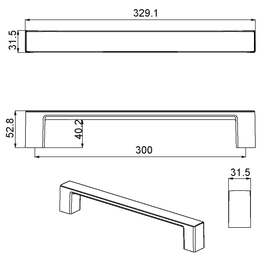 ÇEBİ A5167 300 MP17  ÇEKME CUBE201.11.0110386Çekme KollarıÇEBİ