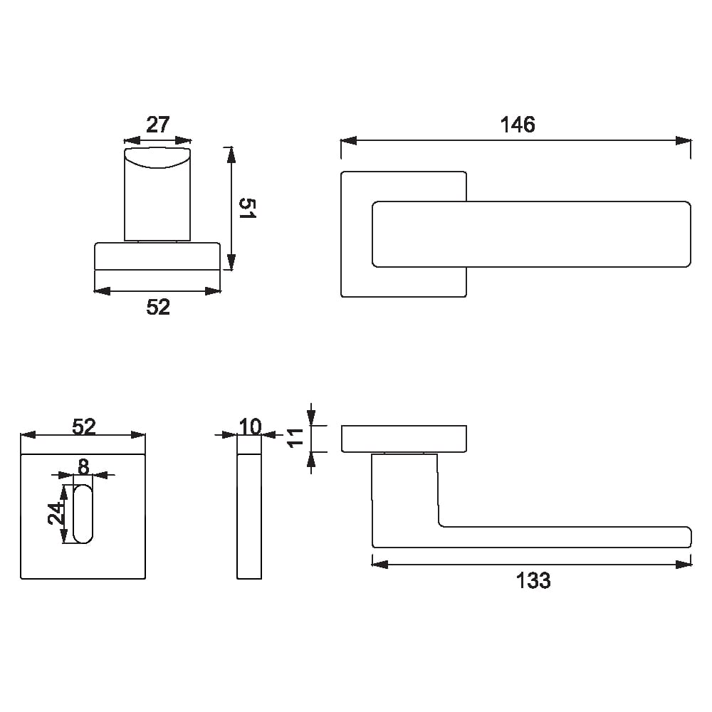 ÇEBİ A5167 PC27 ODA KR.RZ.CUBE KAPI KOLU201.01.0117110Modern Kapı KollarıÇEBİ