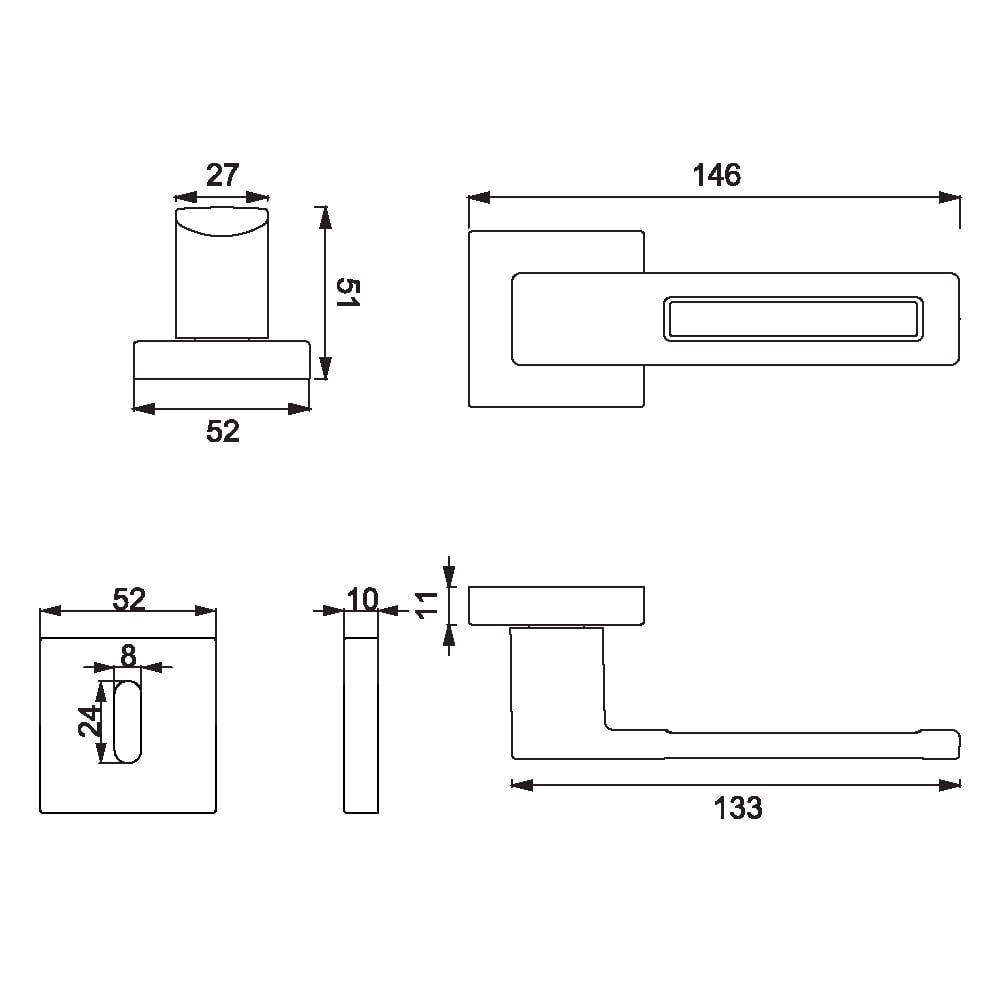 ÇEBİ A5168 MP02 ODA KR.RZ.S-CUBE KAPI KOLU201.01.0112570Modern Kapı KollarıÇEBİ