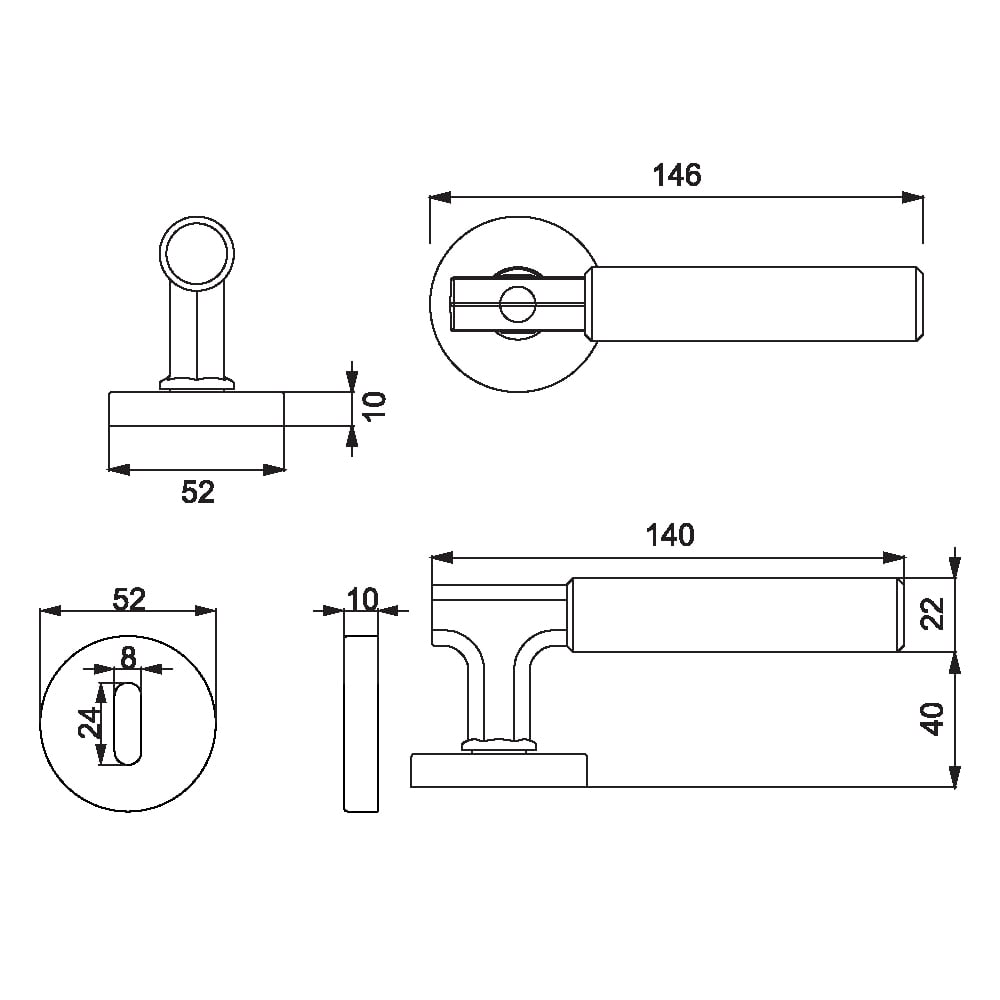 ÇEBİ A5182-20 PC27 ODA MOOD-K NKT.YUV.RZ.KAPI KOLU201.01.0116064Modern Kapı KollarıÇEBİ