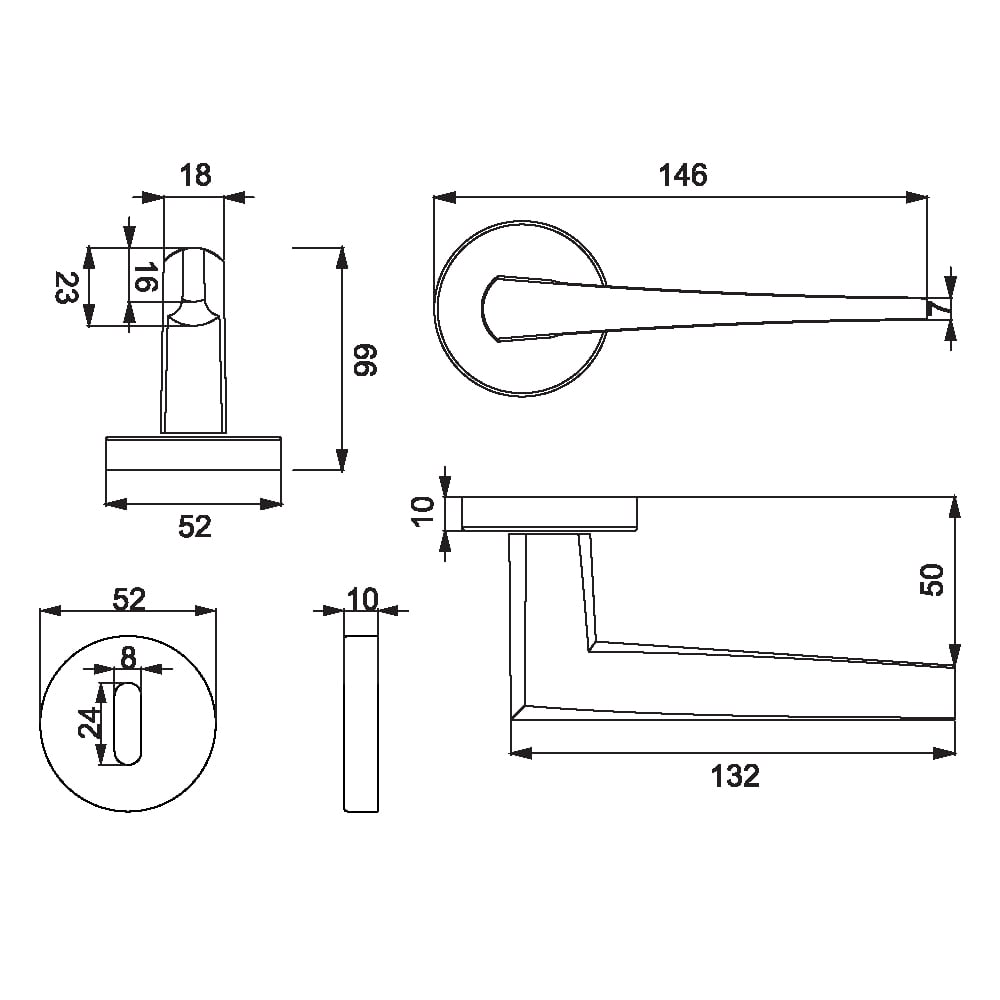 ÇEBİ A519 MP17 ODA YUV.RZ.SUI KAPI KOLU201.01.0118279Modern Kapı KollarıÇEBİ