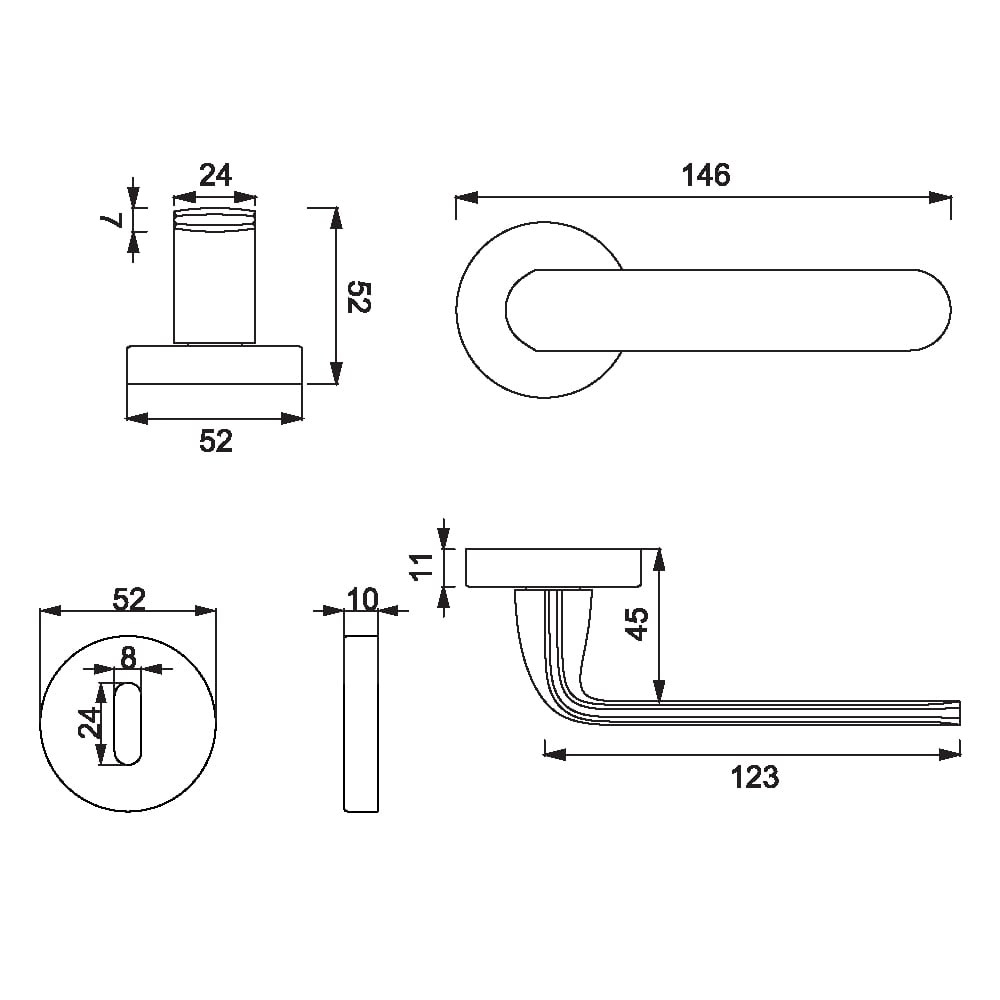 ÇEBİ A5209 MP02 ODA YUV.RZ.NARA KAPI KOLU201.01.0105583Modern Kapı KollarıÇEBİ
