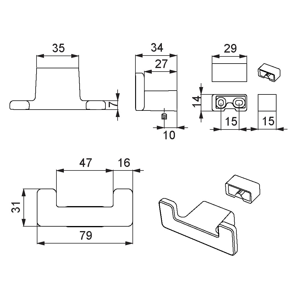 ÇEBİ A7105020 PC27 ASKI MODERN ZMK.102.01.0117914Mobilya AskılarıÇEBİ