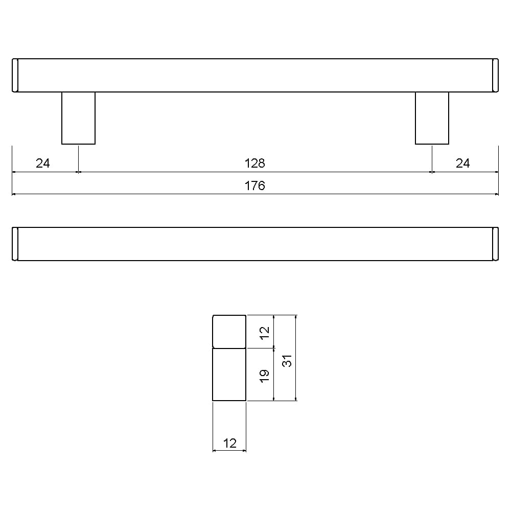 ÇEBİ B235128 PC05 PL05 MODERN KULP ALM.101.01.0104043Mobilya KulplarıÇEBİ
