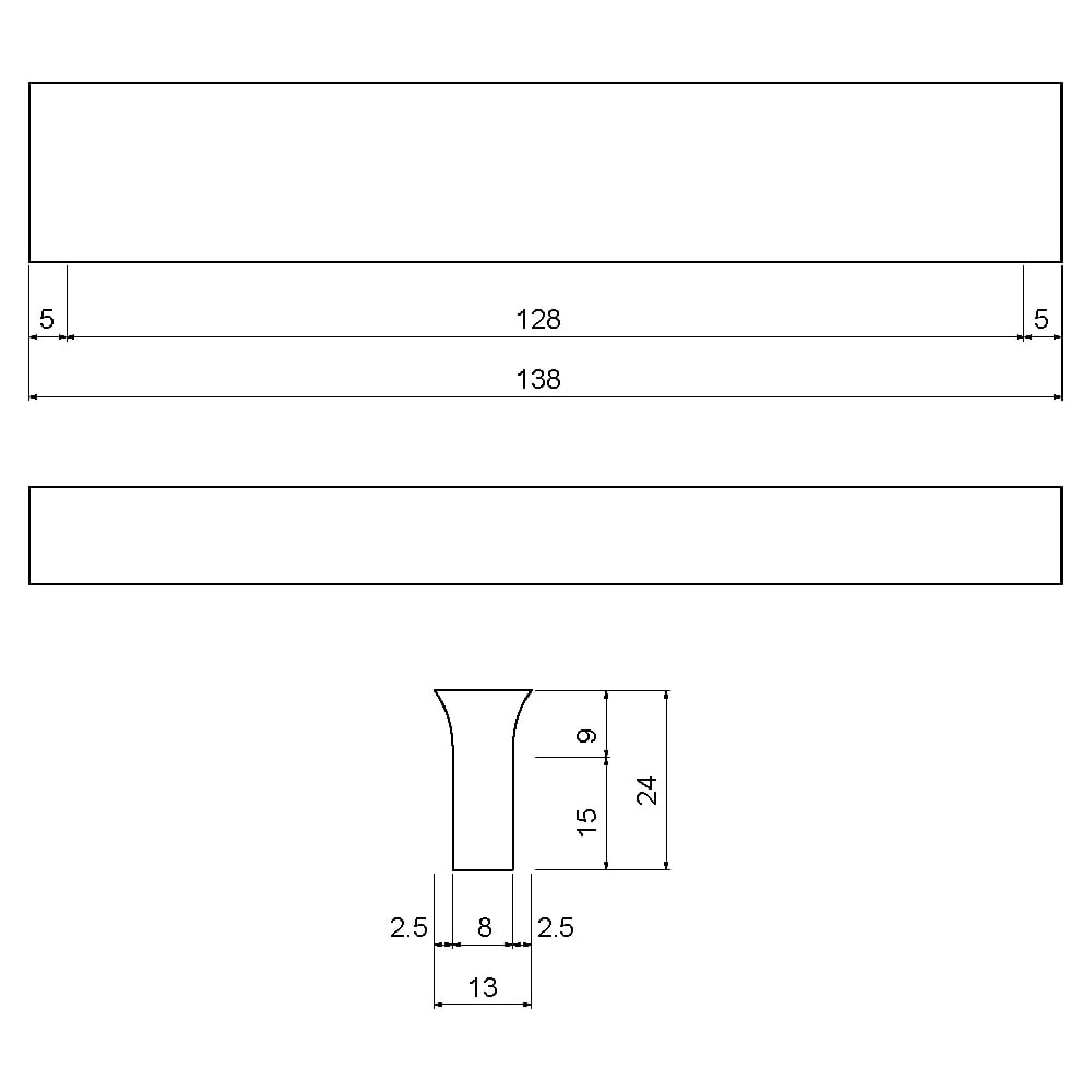 ÇEBİ B809128 PC21 MODERN KULP ALM.101.01.0105539Mobilya KulplarıÇEBİ