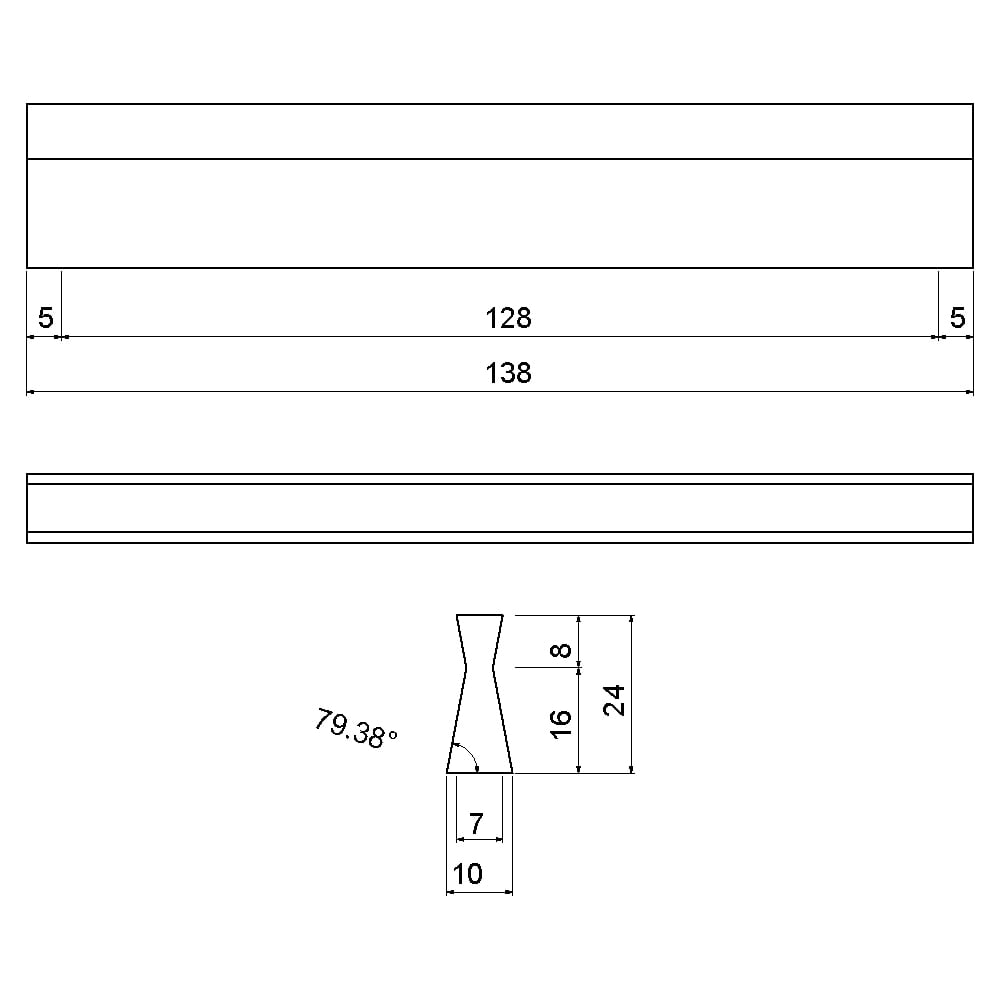 ÇEBİ B812128 MP08 MODERN KULP ALM.101.01.0104117Mobilya KulplarıÇEBİ