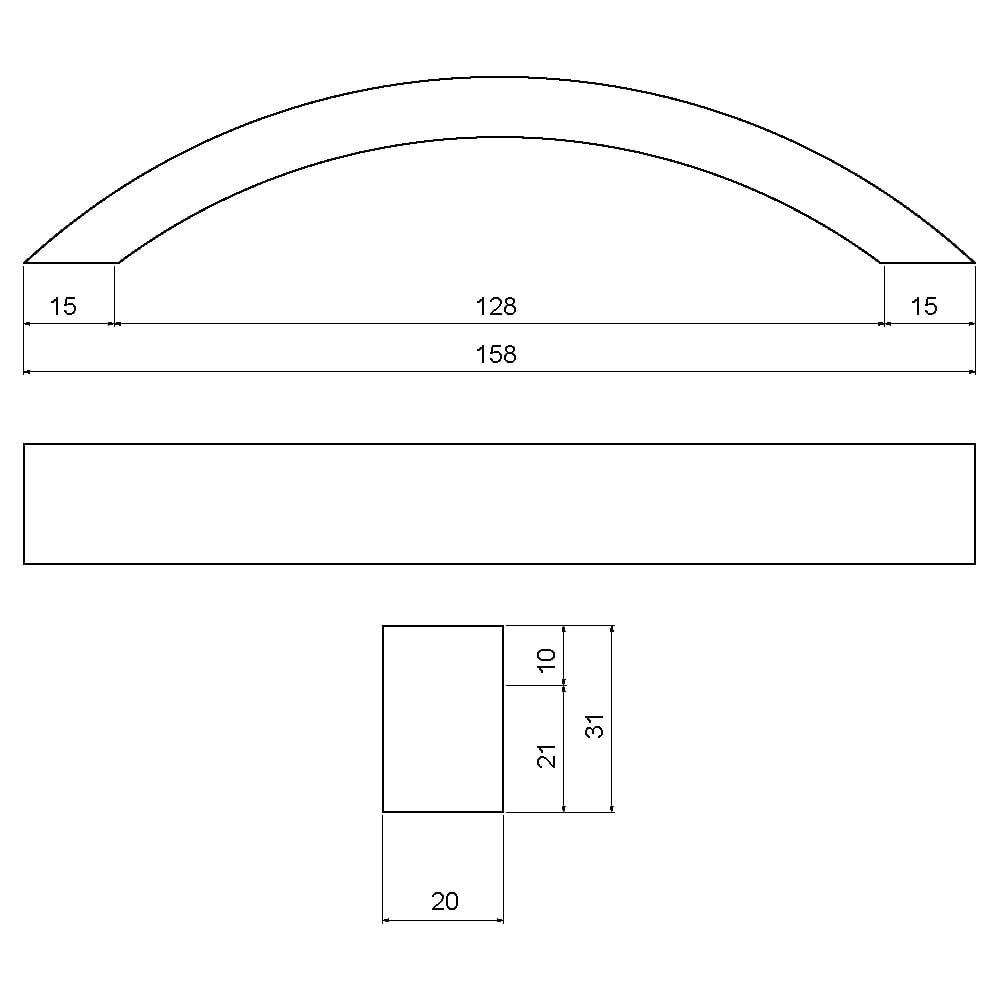 ÇEBİ B821128 MP02 MODERN KULP ALM.101.01.0104144Mobilya KulplarıÇEBİ