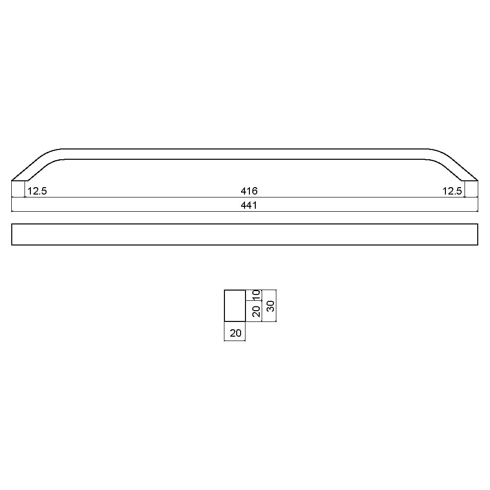 ÇEBİ B827160 MP08 MODERN KULP ALM.101.01.0104196Mobilya KulplarıÇEBİ