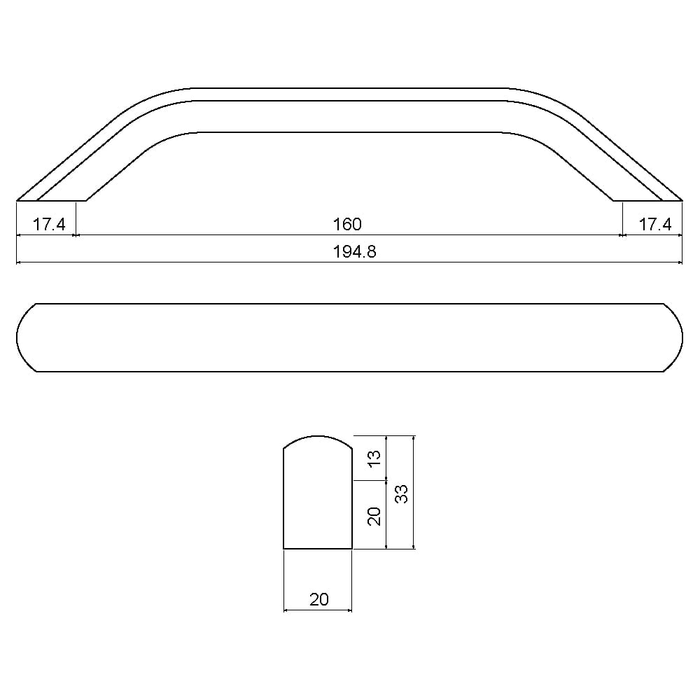 ÇEBİ B828160 PC24 MODERN KULP ALM.101.01.0104222Mobilya KulplarıÇEBİ