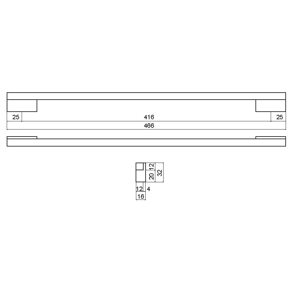 ÇEBİ B833160 MP08 MODERN KULP ALM.101.01.0104288Mobilya KulplarıÇEBİ