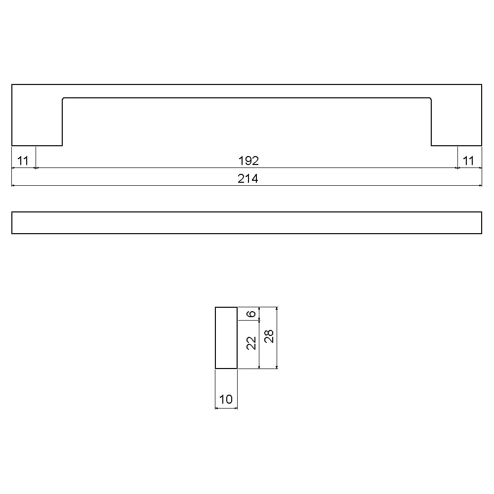ÇEBİ B841160 MP11 MODERN KULP ALM.101.01.0104354Mobilya KulplarıÇEBİ