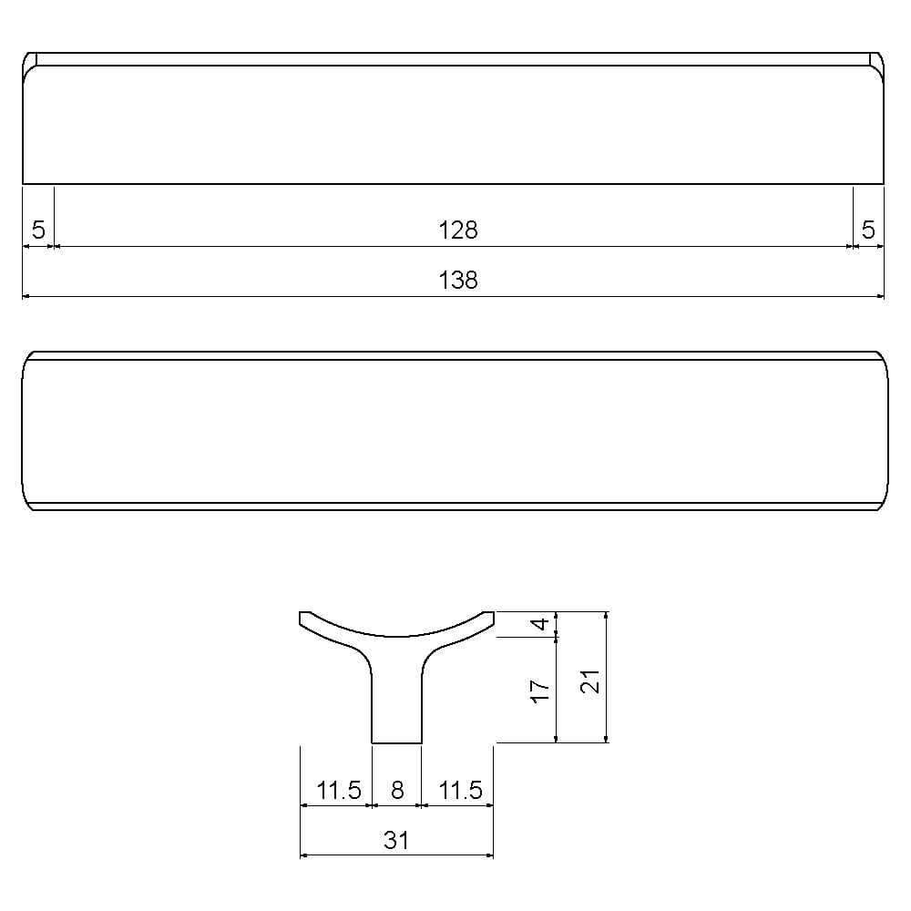 ÇEBİ B849096 MP08 MODERN KULP ALM.101.01.0104369Mobilya KulplarıÇEBİ