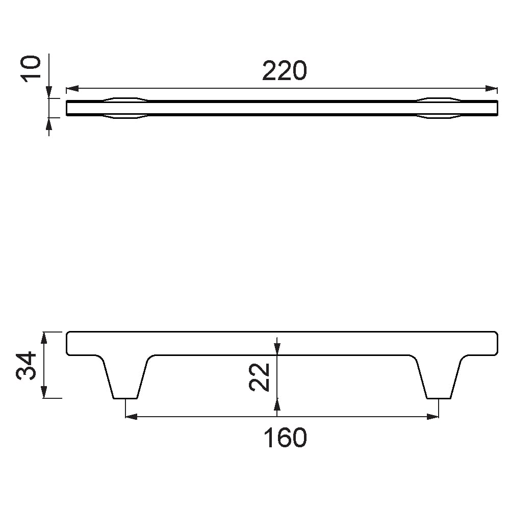 ÇEBİ B963160 PC24 MODERN KULP ALM.101.01.0107610Mobilya KulplarıÇEBİ