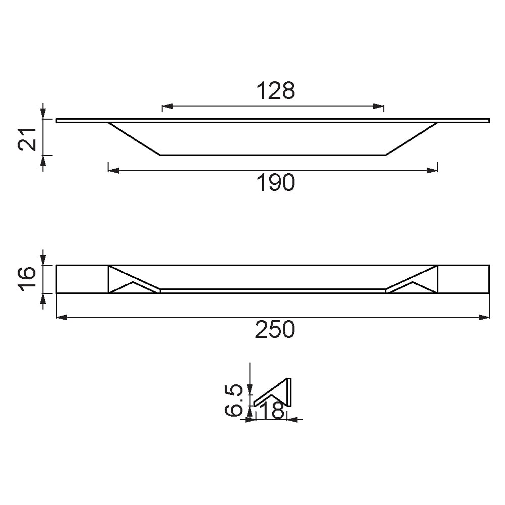 ÇEBİ B968128 MP02 MODERN KULP ALM.101.01.0107459Mobilya KulplarıÇEBİ