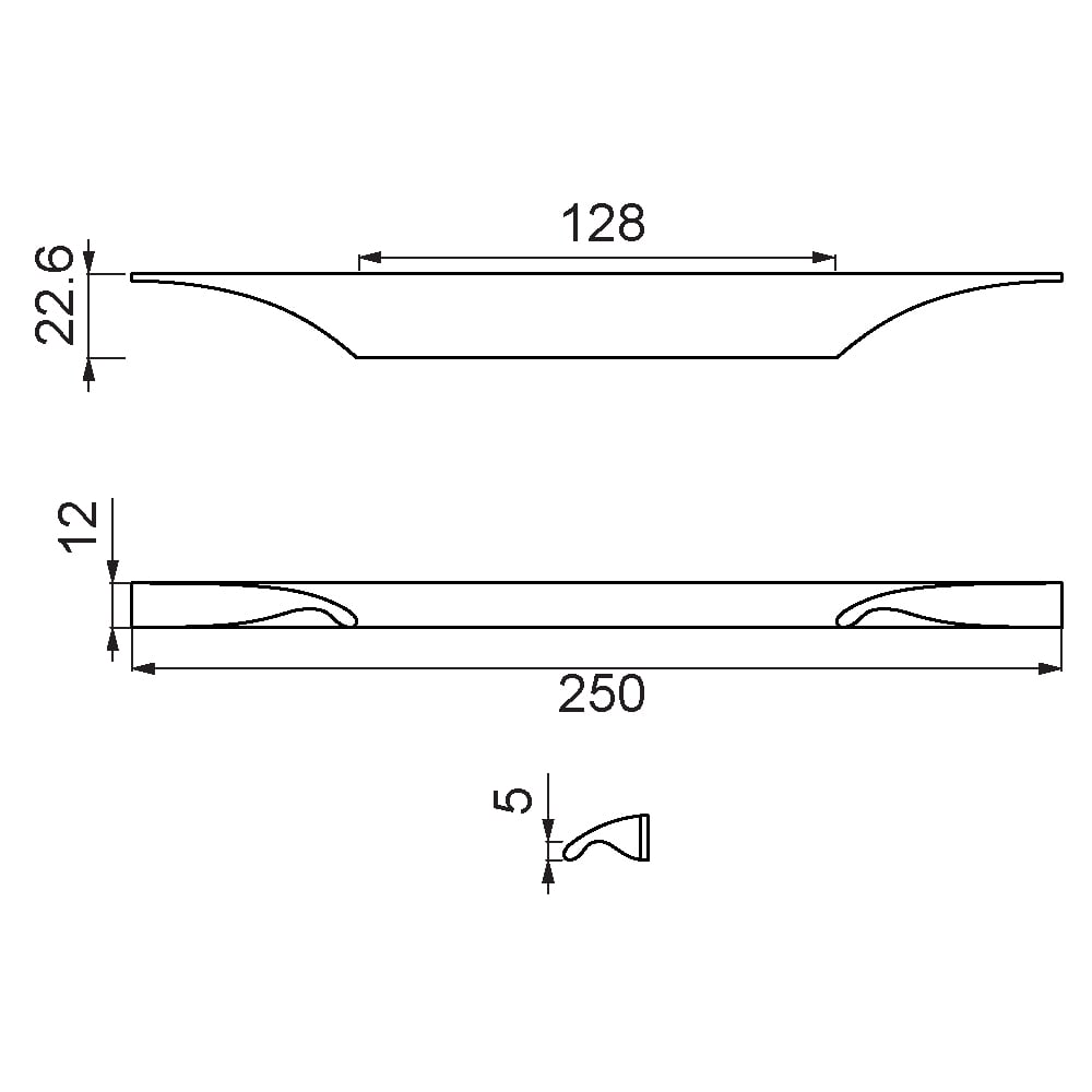 ÇEBİ B970128 PC24 MODERN KULP ALM.101.01.0107433Mobilya KulplarıÇEBİ