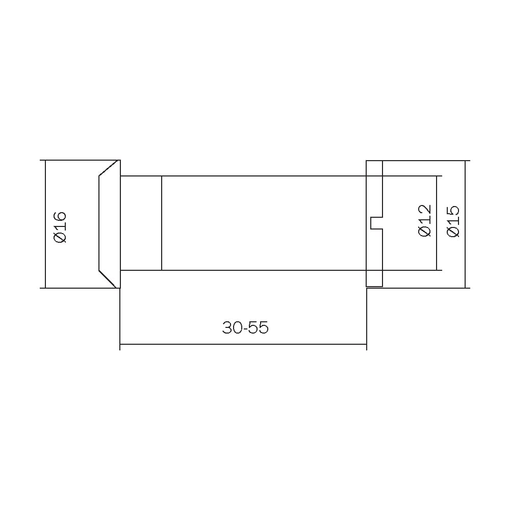 CROMA 4009 DÜRBÜN 180° KROM (30-55)12X16 MM208.04.0100778Kapı DürbünleriCROMA