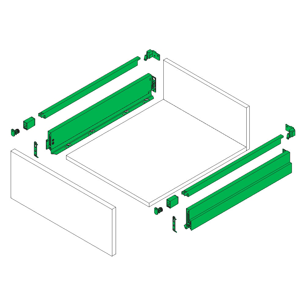 GRASS NOVA PRO SCALA BORDÜRLÜ H90 ANTRASİT SETGP046.NPS300B.STONEYanaklı Çekmece RaylarıGRASS