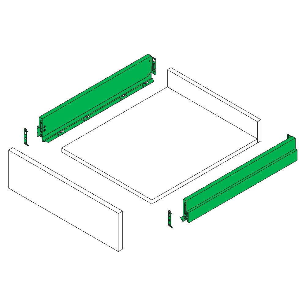 GRASS NOVA PRO SCALA BORDÜRSÜZ H90 ANTRASİT SETGP050.NPS300.STONEYanaklı Çekmece RaylarıGRASS