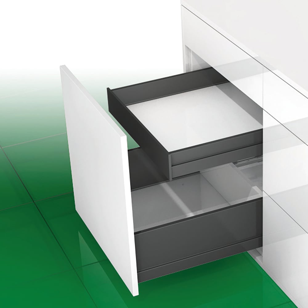 GRASS NOVA PRO SCALA İÇ ÇEKMECE BORDÜRSÜZ H90 ANTRASİT SETGP049.NPS300.ICSTONEYanaklı Çekmece RaylarıGRASS