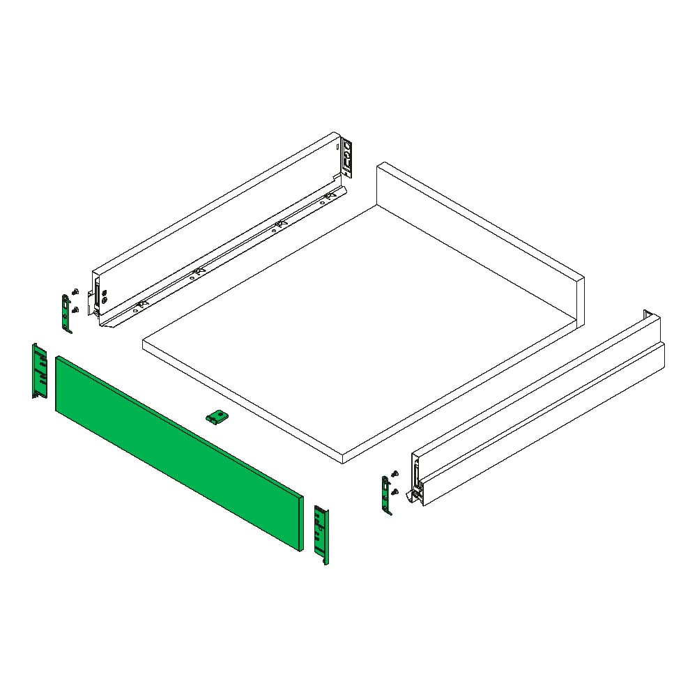 GRASS NOVA PRO SCALA İÇ ÇEKMECE BORDÜRSÜZ H90 ANTRASİT SETGP049.NPS300.ICSTONEYanaklı Çekmece RaylarıGRASS