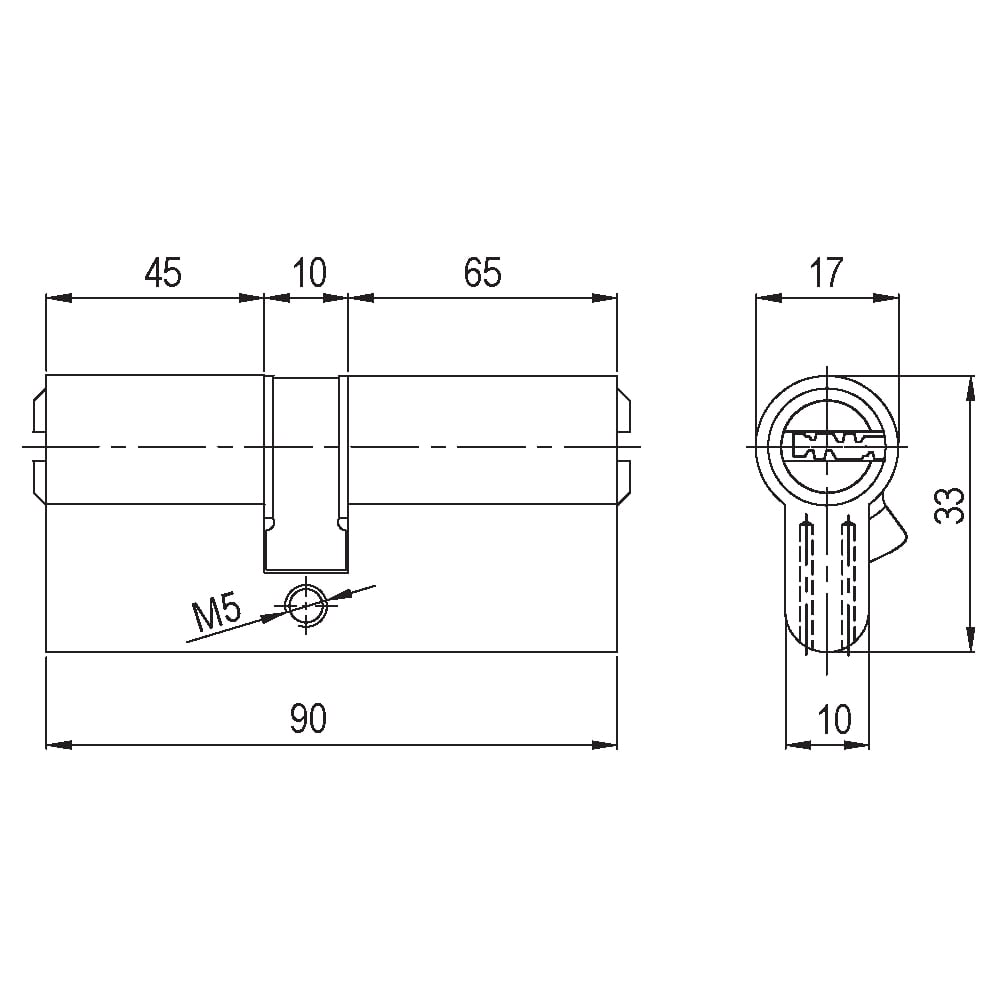 KALE 164SNC BİLYALI SİLİNDİR NİKEL ASİMETRİK 120 MM 45+10+65203.12.0112046BarellerKALE
