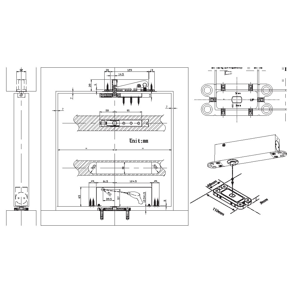 KENWA PİVOT KAPI KAPATICI PDC 105 WRS 75-200 KG 250 CM (25+125=150 CM) FRENLİ 360°202.05.0115041Pivot Kapı KapatıcılarKENWA