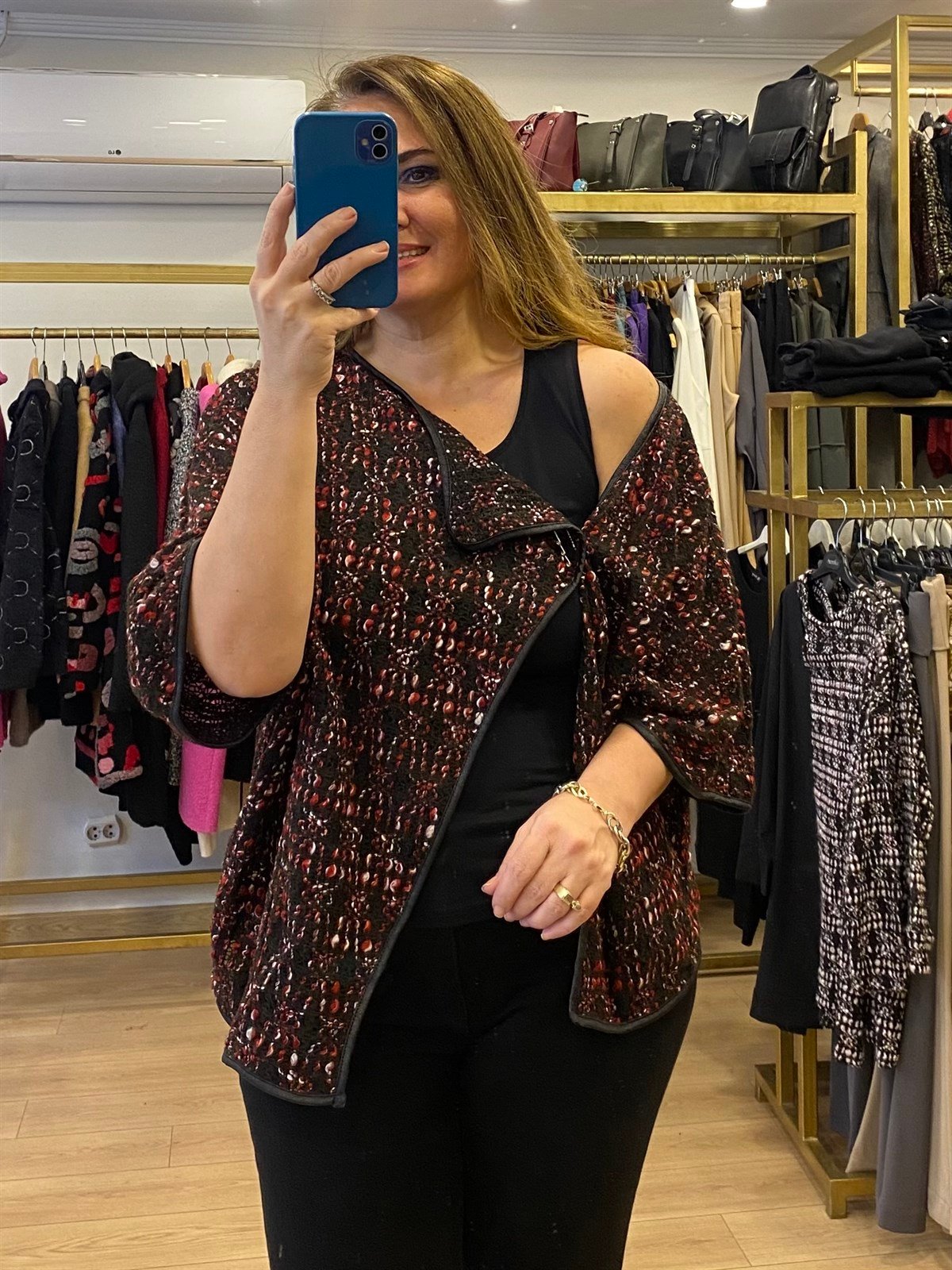 Buklet Ceket Kırmızı