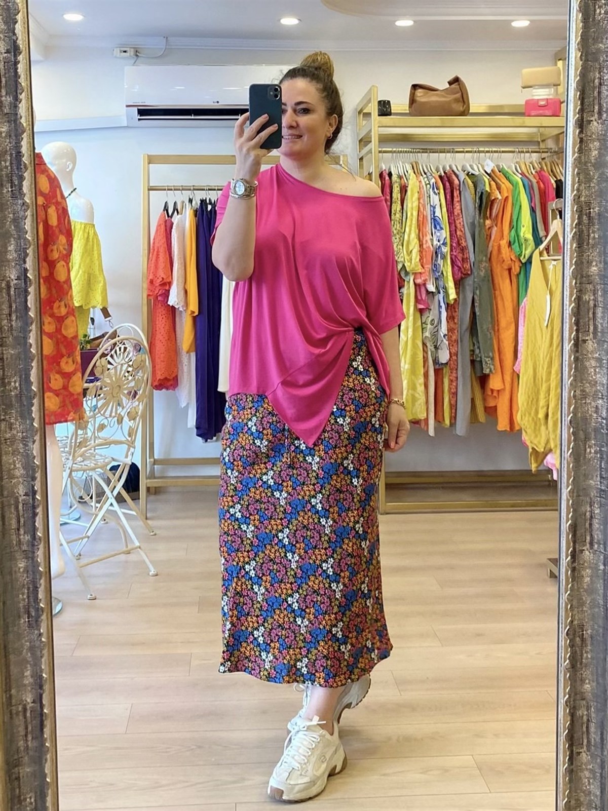 Çıtır Çiçekli Etek