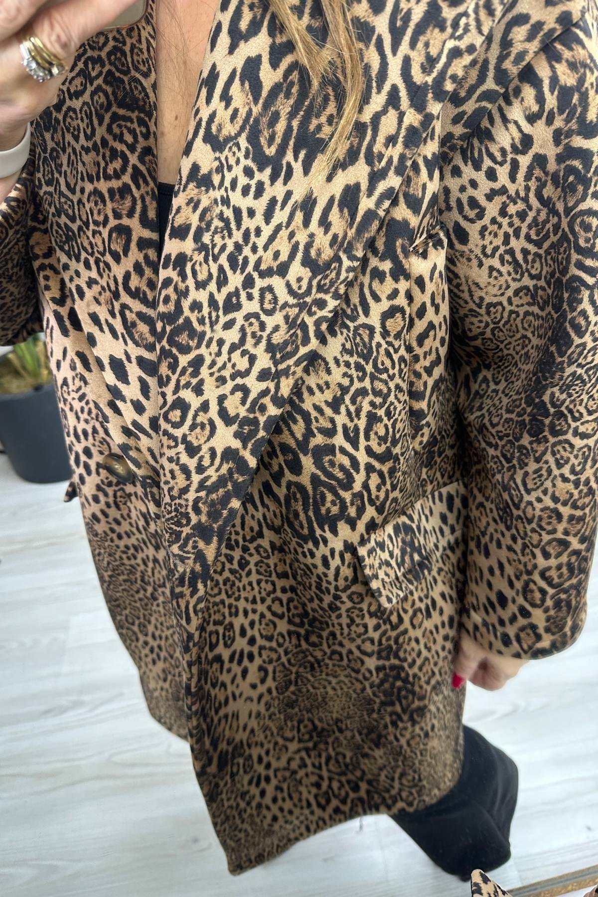 Desenli Cepli  Trençkot Kahverengi 